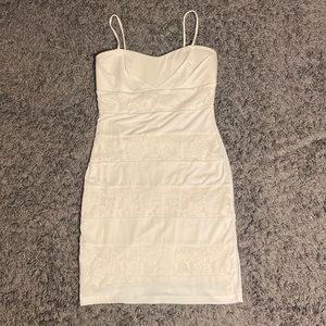 Sweet Storm White Lace Homecoming Dress